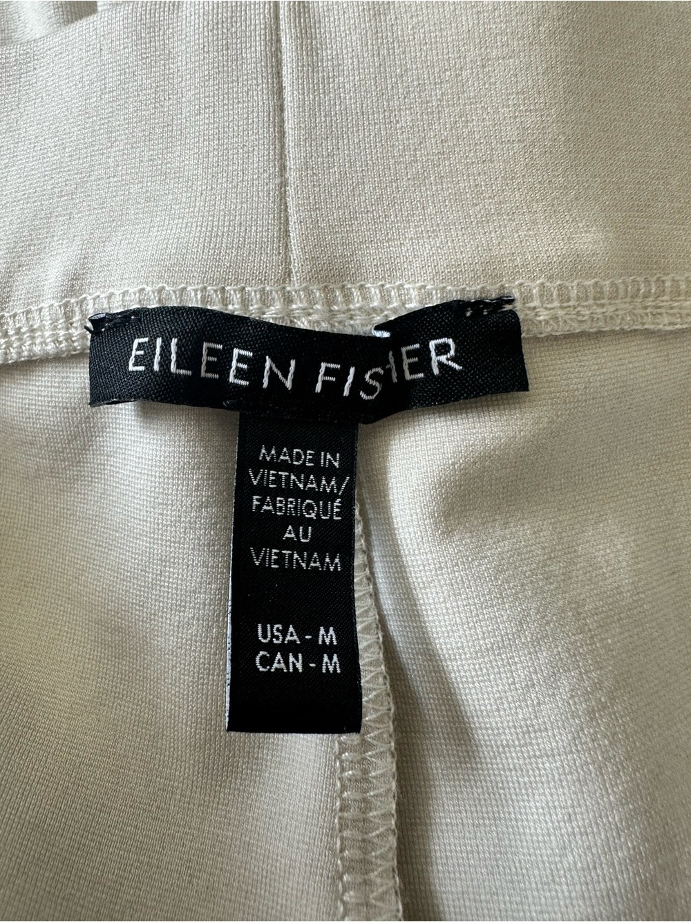 Eileen Fisher Washable Flex Ponte Lantern Pant Size Medium Bone Cream - Picture 5 of 11